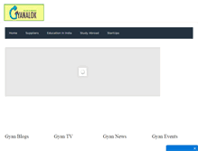 Tablet Screenshot of gyanalok.com